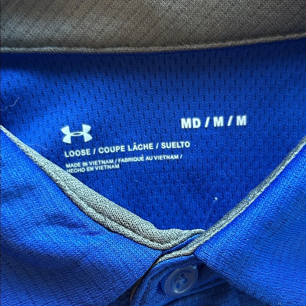 Under Armour Royal Blue Polo Shirt - Picture 2 of 5